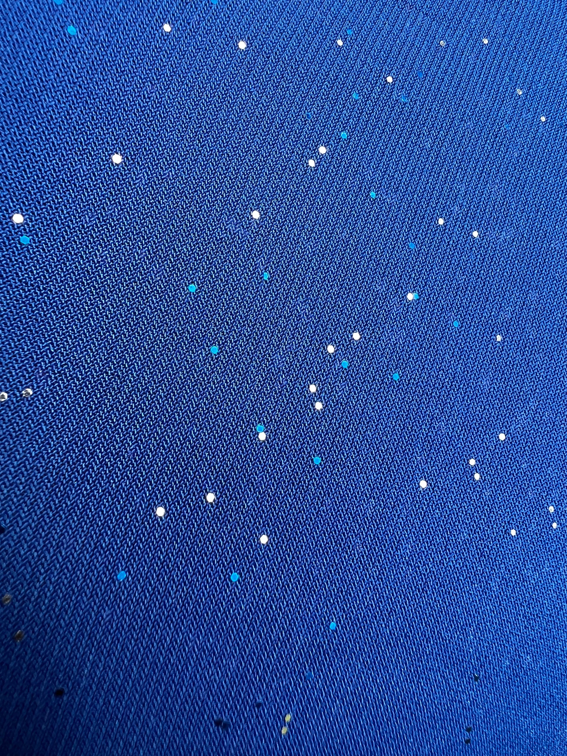 Blue Galactic Pashmina scarf by Drip Drop Labs with soft, luxurious fabric and cosmic-inspired design.