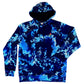 Blue Waves athletic hoodie by Drip Drop Labs featuring a vibrant wave pattern on the front, made from comfortable fabric.
