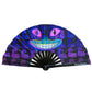 CheshireDrip Glow Fan by Drip Drop Labs with illuminated blades, colorful LED lights, and sleek modern design for cooling and style.