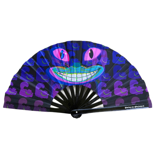 CheshireDrip Glow Fan by Drip Drop Labs featuring a sleek design and vibrant glow effects, ideal for cooling and style.