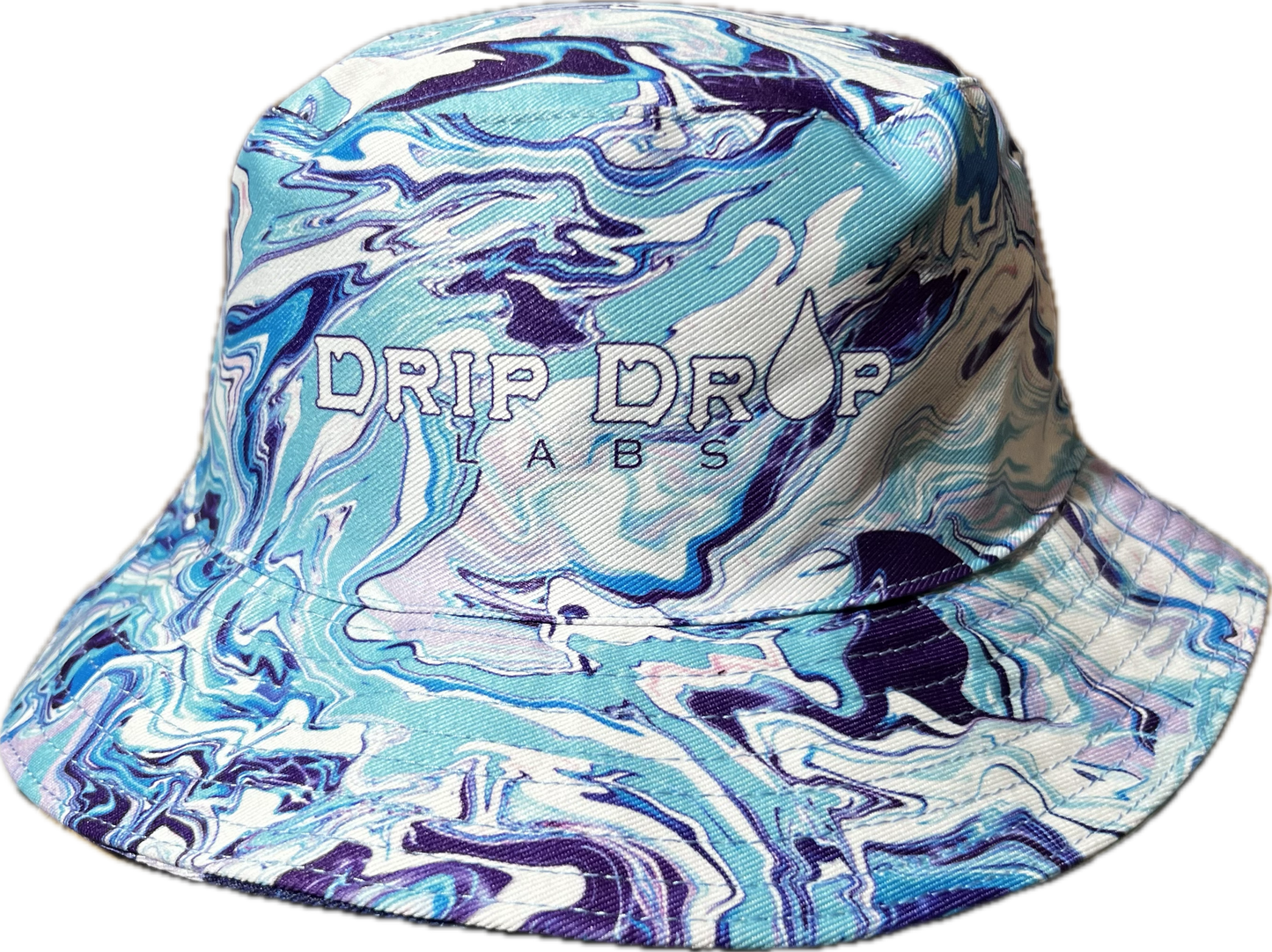 Reversible bucket hat from Drip Drop Labs with a casual, stylish design and vibrant colors, perfect for sun protection and fashion.