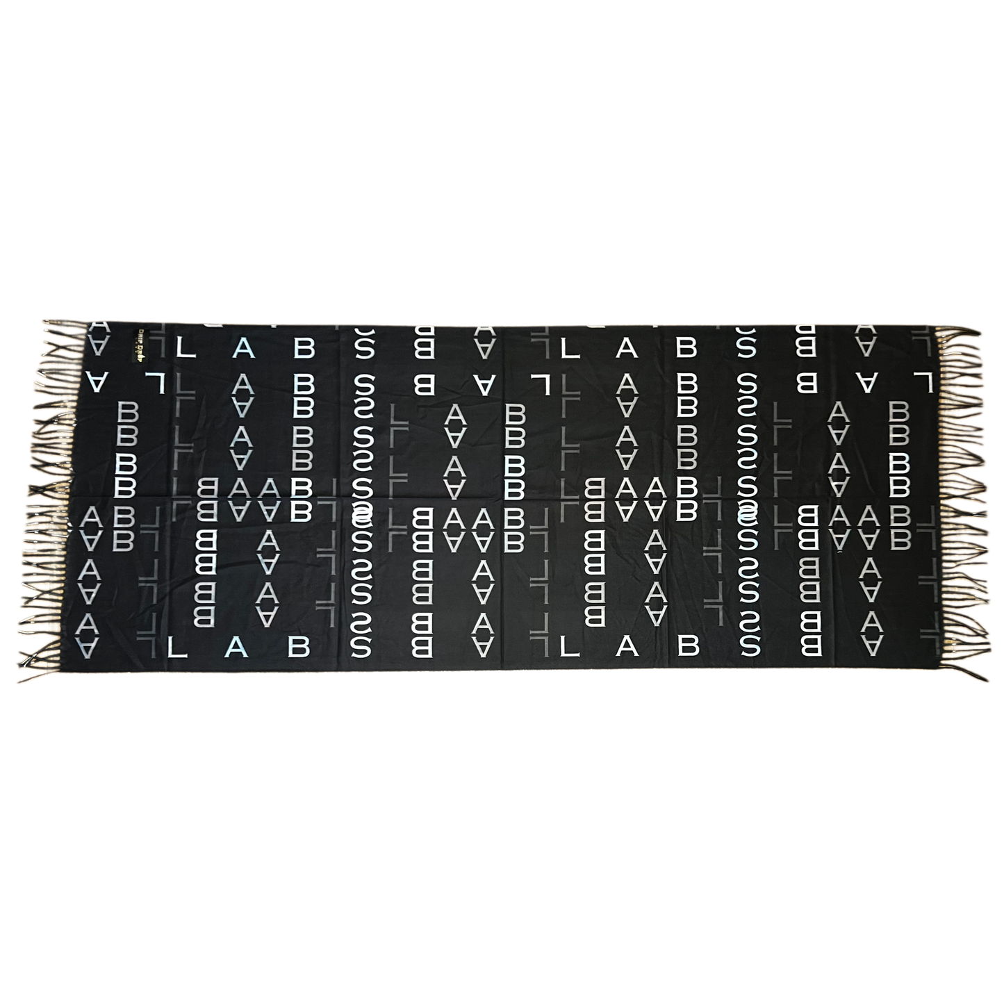 Drip Drop Labs DNA Labs Pashmina scarf featuring soft, luxurious fabric with intricate patterns in elegant neutral tones.