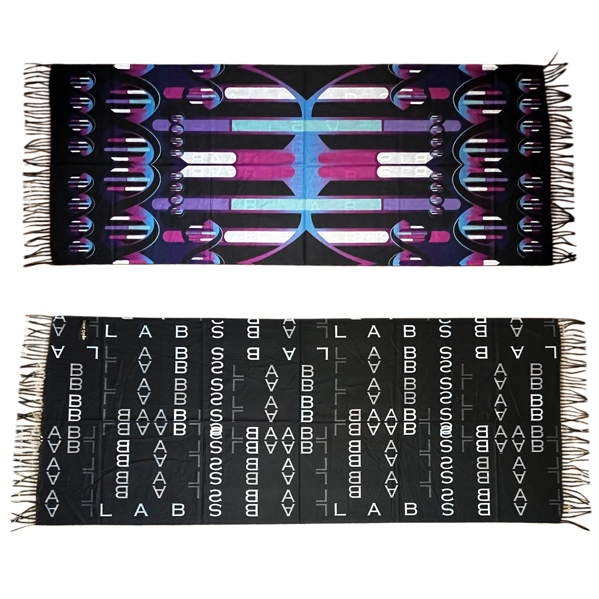 Soft, luxurious DNA Labs Pashmina scarf by Drip Drop Labs featuring elegant, lightweight fabric in a stylish design.