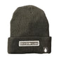 Drip Drop Labs beanie in black with embroidered logo, snug knit hat for warmth and style in cold weather.