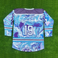 Drip Drop Labs Chill Drip Hockey Jersey featuring vibrant colors and bold design, made from breathable fabric.