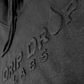 Drip Drop Labs embossed athletic hoodie in black with textured logo detailing and a comfortable fit.