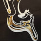 Golden Flow Tee by Drip Drop Labs, stylish black T-shirt with gold logo design, casual and comfortable for everyday wear.