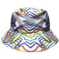 Reversible bucket hat by Drip Drop Labs featuring vibrant patterns, casual style, and a comfortable fit.