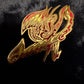 FairyTailz pins by Drip Drop Labs featuring colorful, whimsical fairy design on a metal pin back.