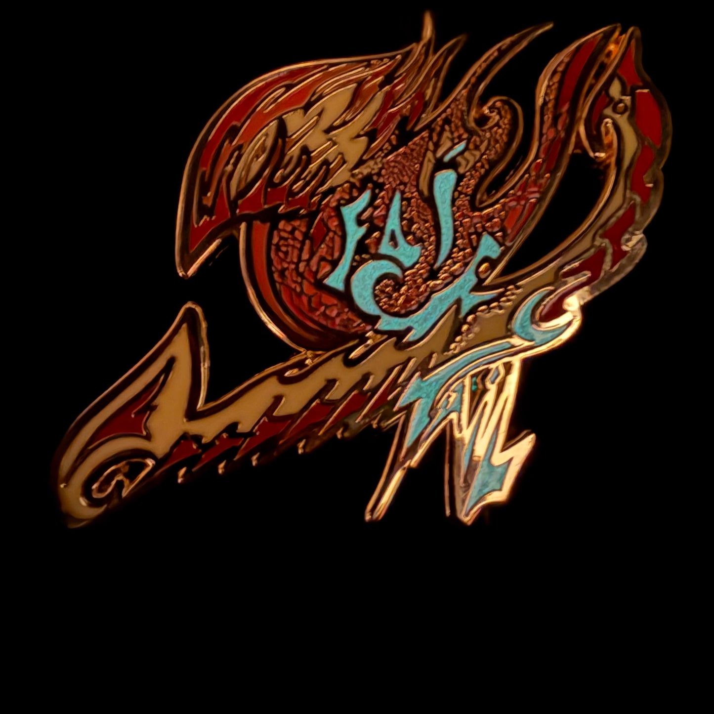 FairyTailz pins by Drip Drop Labs showcasing colorful, whimsical character designs on metal lapel pins.