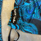 Drip Drop Labs Glitch Instinct hooded rave romper featuring a cyber animal design, vibrant colors, and festival-inspired style.