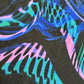 Drip Drop Labs Glitch Instinct Hooded Rave Romper with cyber animal design, featuring a hood and vibrant festival-inspired style.