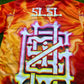 Drip Drop Labs GrizDrip Sunrise hooded baseball jersey with vibrant sunrise design, front logo, and contrasting sleeves.