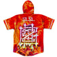 Drip Drop Labs GrizDrip Sunrise hooded baseball jersey with vibrant sunrise design and team-inspired details.