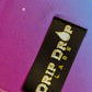 Bright neon Galactic Pashmina scarf by Drip Drop Labs featuring vibrant cosmic patterns and soft, luxurious fabric.