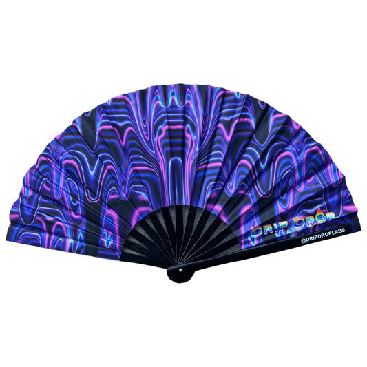 Purple Drip Glow Fan by Drip Drop Labs with a vibrant, illuminated design and sleek fan blades for a stylish, glowing fan experience.