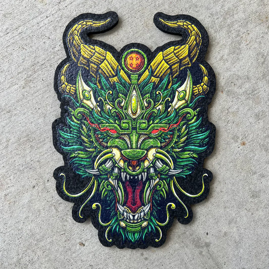 Drip Drop Labs RTD OG Moodmat with vibrant abstract design, featuring bold colors and artistic patterns on a mood-enhancing mat.