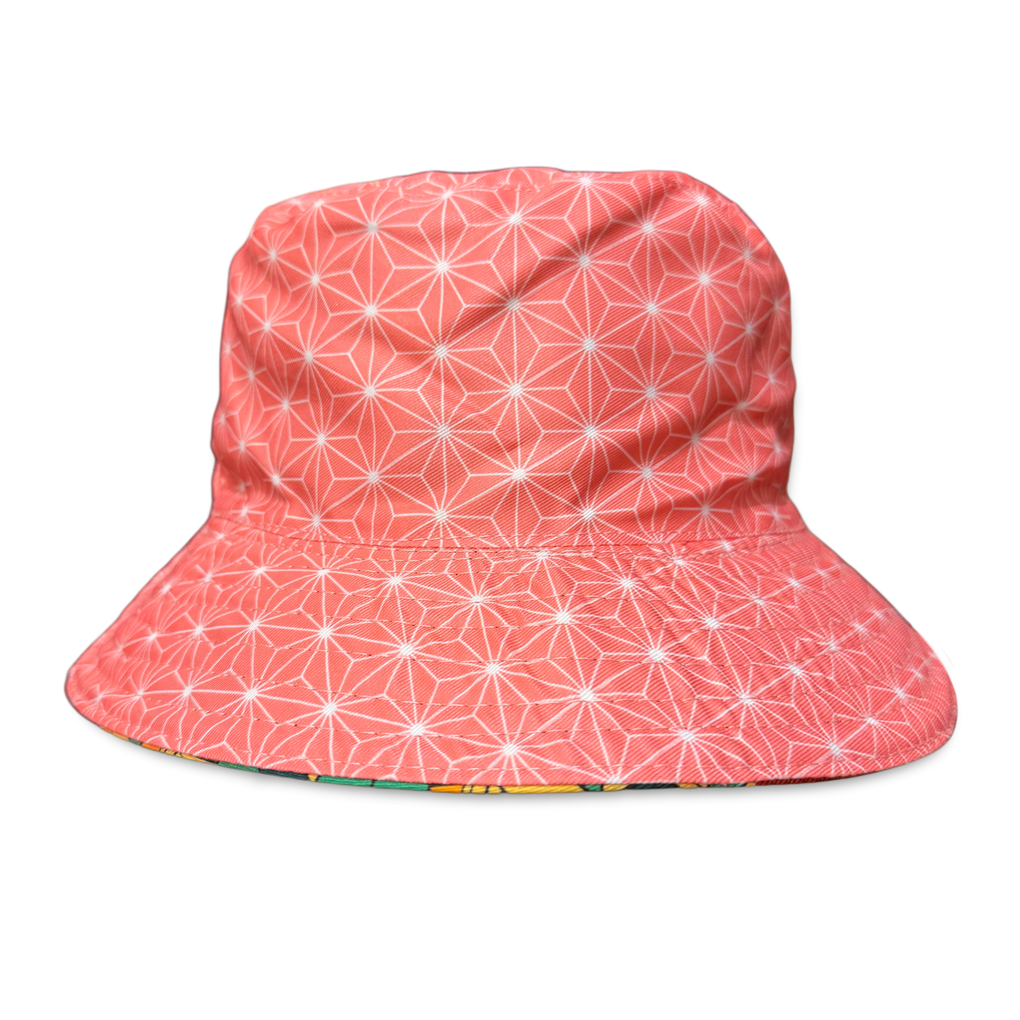 Drip Drop Labs Slayer Flip reversible bucket hat featuring bold design and versatile style for casual wear.