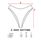Chromatic Seduction women's rave bikini bottoms by Drip Drop Labs, featuring vibrant, colorful design and comfortable fit.