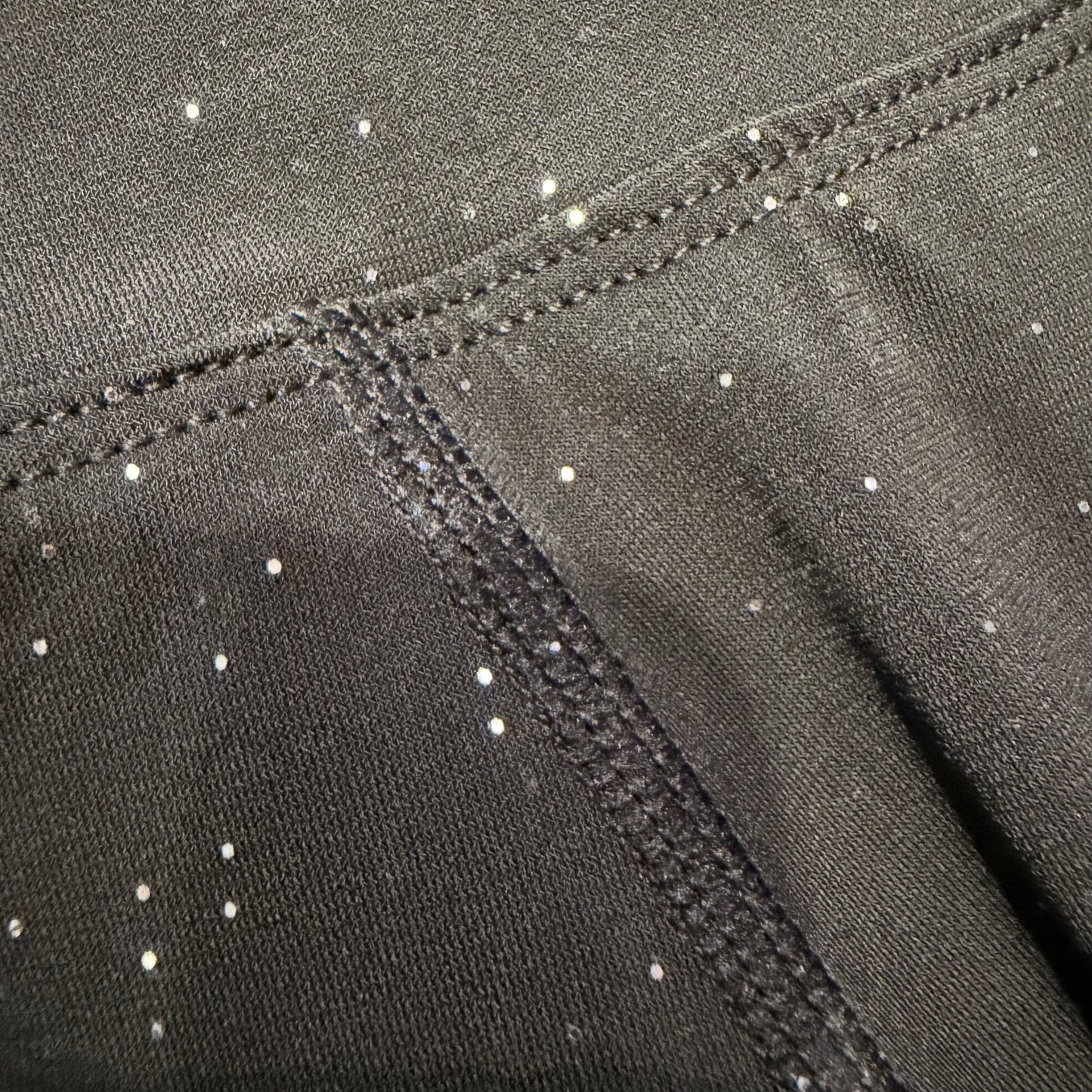 Black Galactic Leggings by Drip Drop Labs featuring cosmic galaxy print and comfortable stretch fabric.