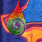 Drip Drop Labs Sunset Velvet Athletic Hoodie with vibrant sunset colors, soft velvet fabric, and sporty design.