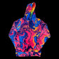 Drip Drop Labs Sunset Velvet Athletic Hoodie featuring a vibrant sunset design and soft velvet fabric.
