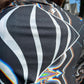 Drip Drop Labs Super Future Galactic Pashmina scarf with cosmic galaxy pattern, soft and luxurious fabric.