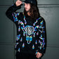 Super Future holo hockey jersey by Drip Drop Labs featuring vibrant holographic design and bold branding.