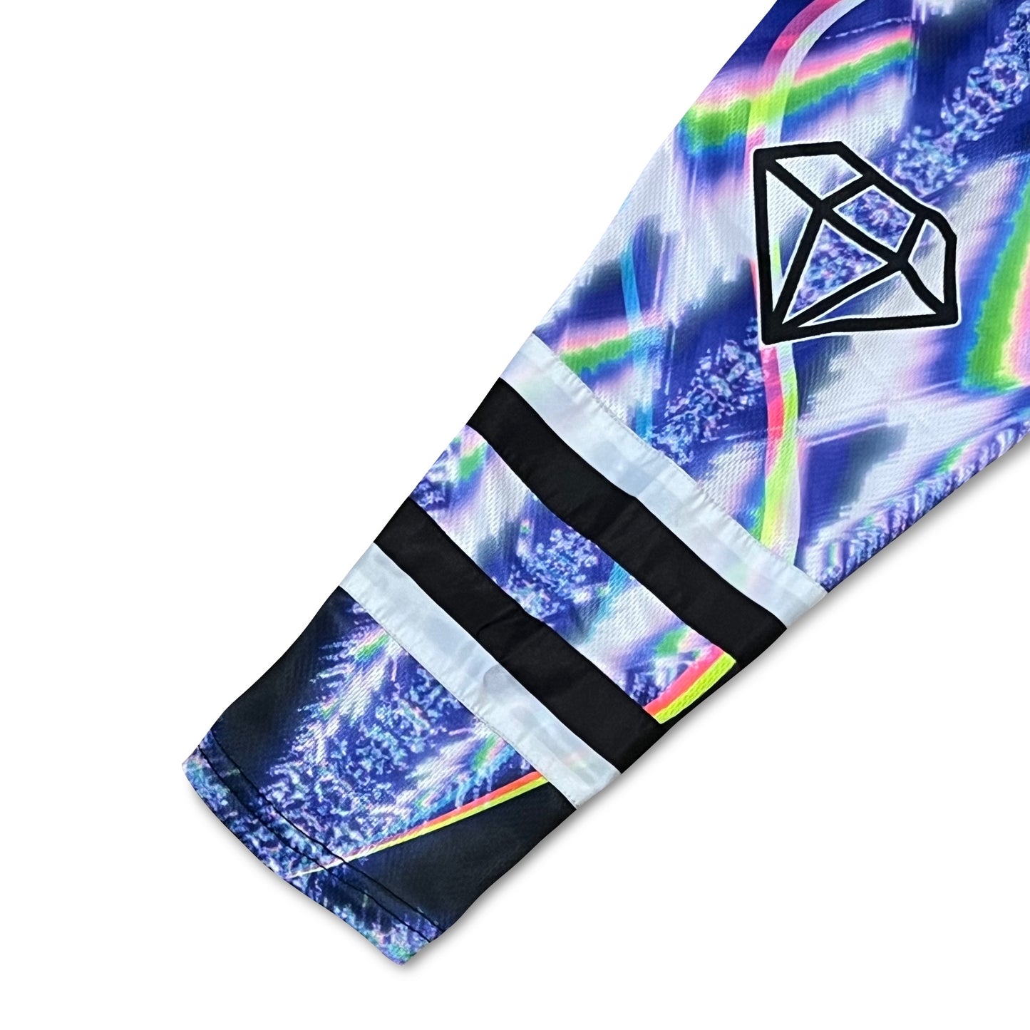 Super Future Infinite Drip Hockey Jersey by Drip Drop Labs, featuring vibrant design and sports-inspired style.