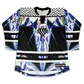Super Future Infinite Drip Hockey Jersey by Drip Drop Labs, featuring bold graphic design and vibrant colors.