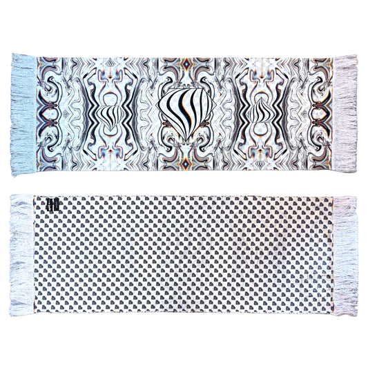 Drip Drop Labs Super Future Inversion Galactic Pashmina scarf with cosmic pattern and soft, luxurious fabric.
