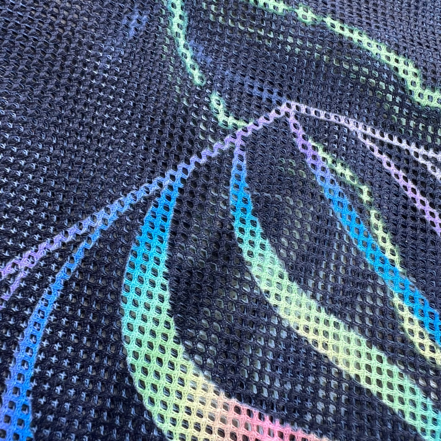 Drip Drop Labs Super Future Mesh T-Shirt featuring a lightweight, breathable design with bold graphic print.