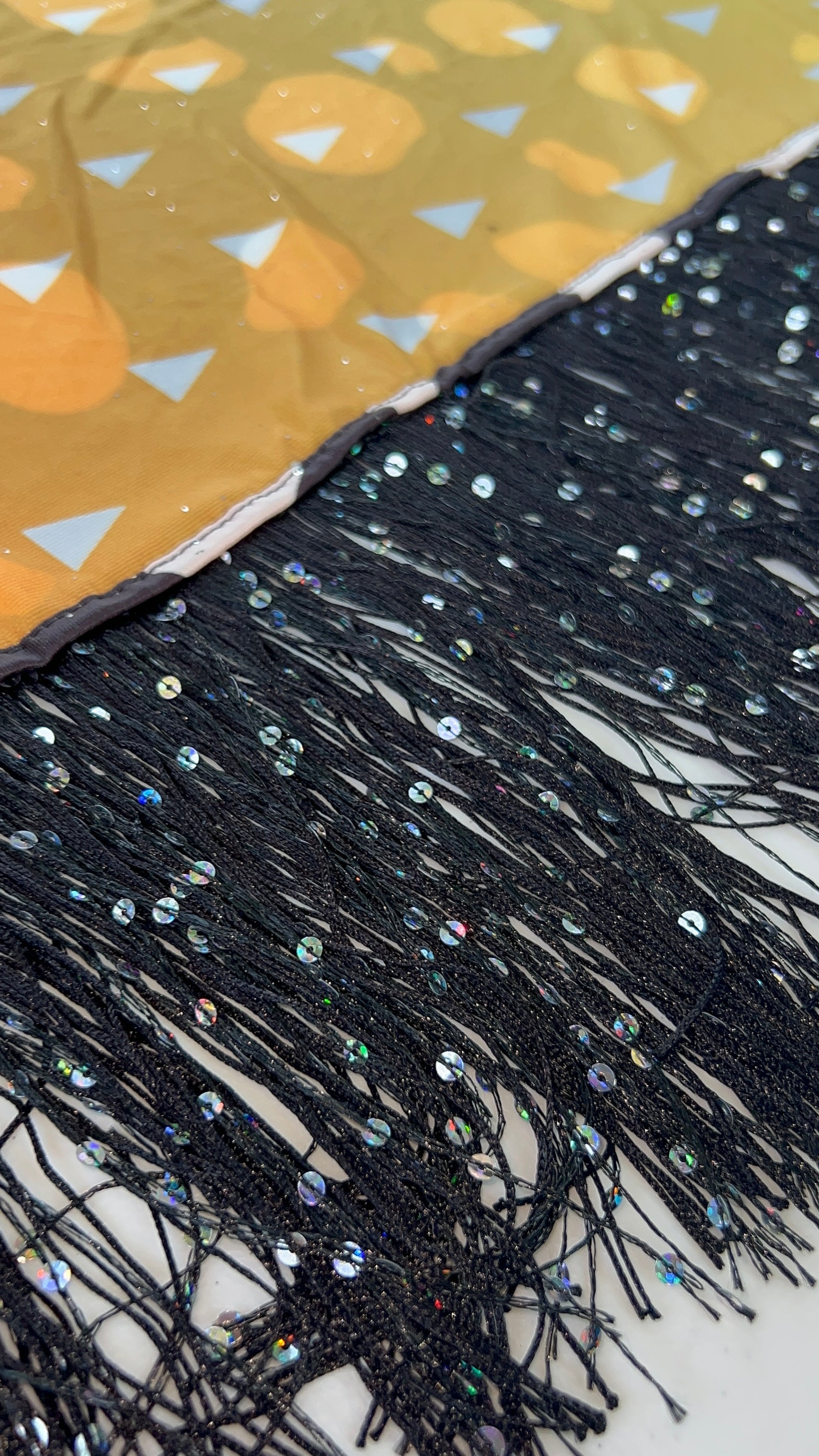 Drip Drop Labs Thunderfly Galactic Pashmina scarf featuring vibrant galaxy-inspired patterns and soft, luxurious fabric.