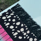 Drip Drop Labs Thunderfly Galactic Pashmina scarf featuring vibrant cosmic patterns and soft, luxurious fabric.
