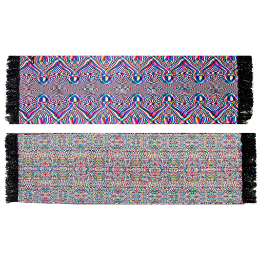 Drip Drop Labs Vibrationz Galactic Pashmina scarf with vibrant, cosmic-inspired patterns and soft, luxurious fabric.