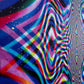 Vibrationz Galactic Pashmina scarf by Drip Drop Labs featuring vibrant, space-inspired design and soft, luxurious fabric.