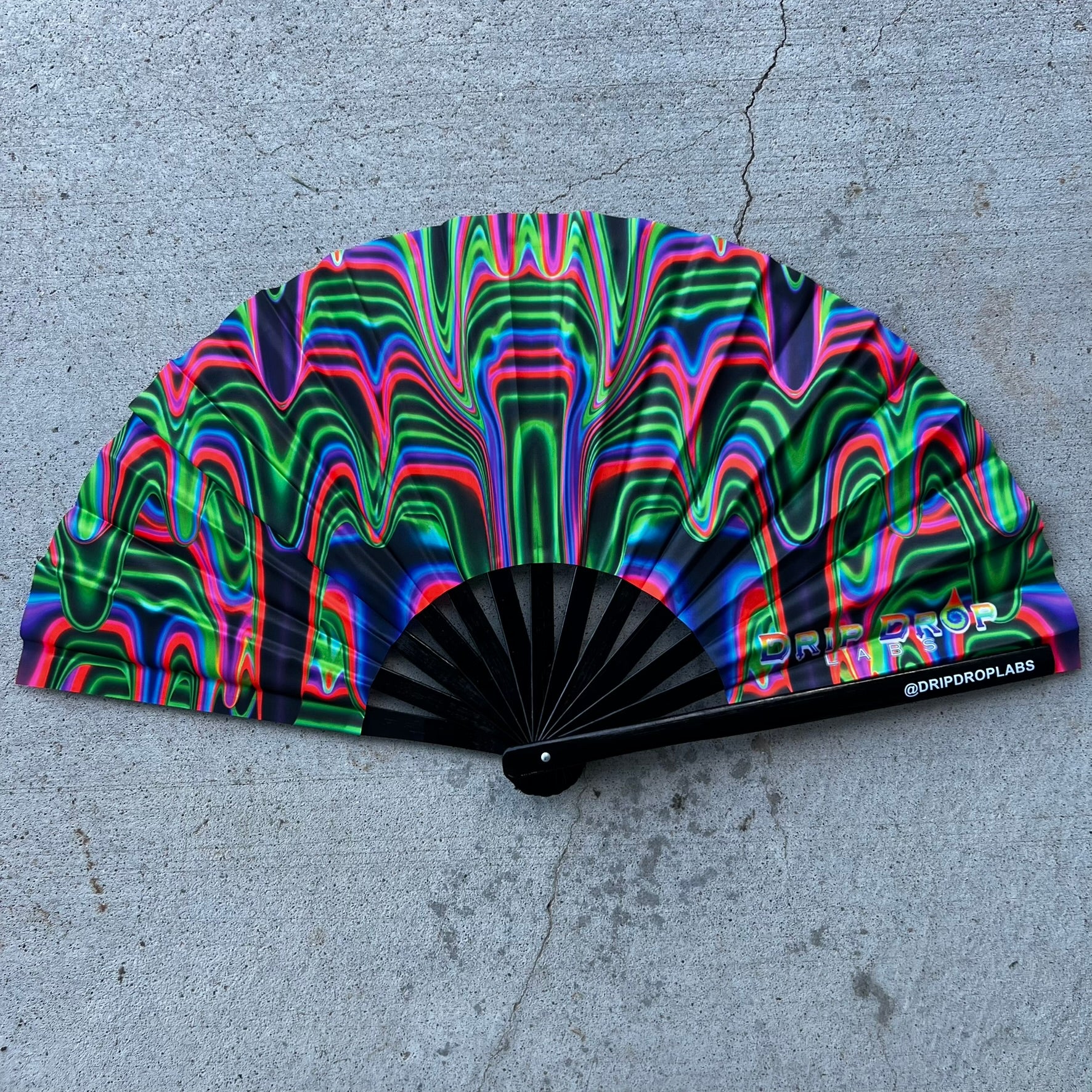 Watermelon Drip Glow Fan by Drip Drop Labs featuring a vibrant watermelon design with LED glow lighting.