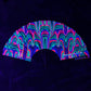 Drip Drop Labs Watermelon Drip Glow Fan showing a vibrant watermelon design and illuminated glow feature in a modern fan.