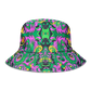Reversible Wild Forest bucket hat by Drip Drop Labs, featuring camo and solid fabric for versatile outdoor style.