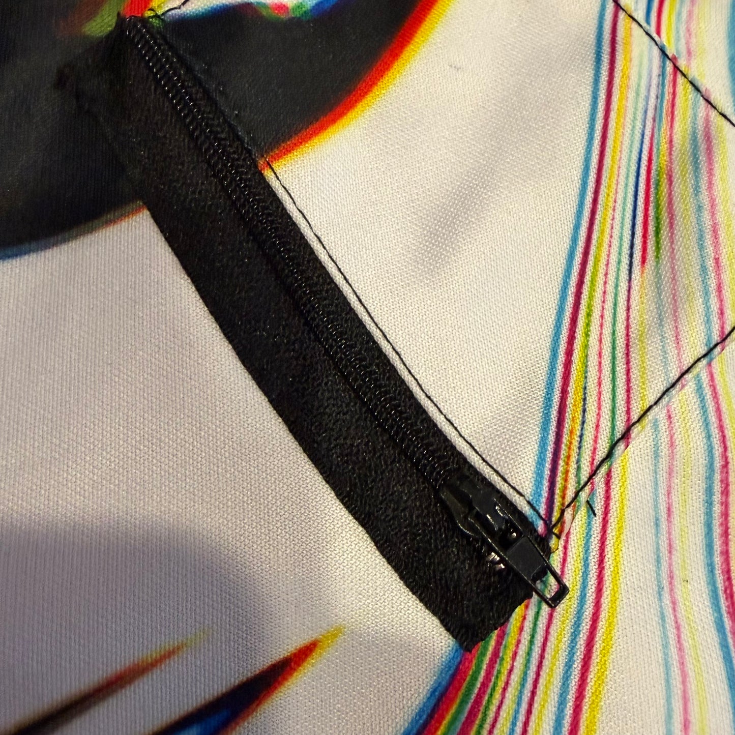 Drip Drop Labs Super Future Split hooded baseball jersey, front view showing stylish design and comfortable fit.