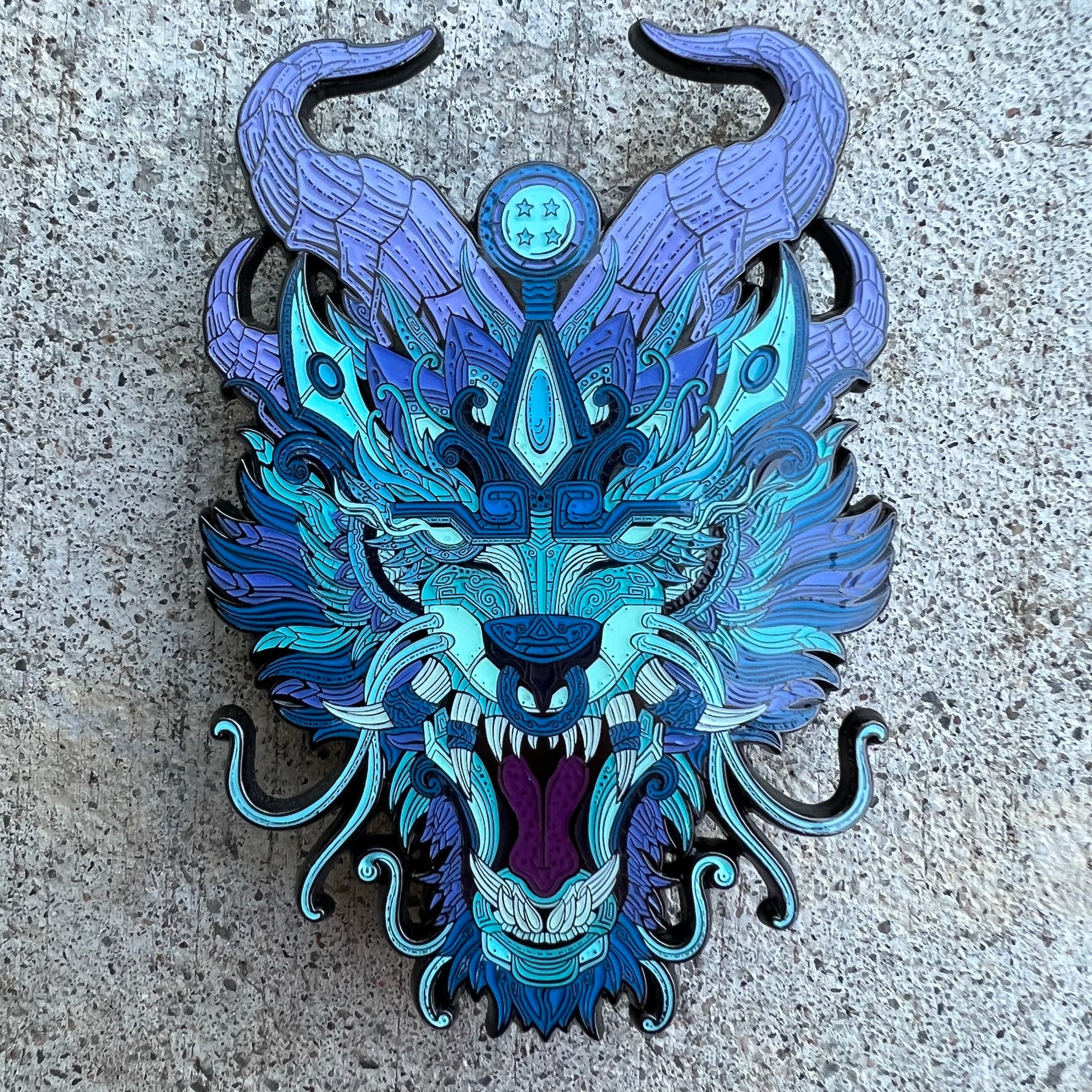 Kingdesigns26 Rock the Dragon pins featuring detailed, collectible enamel designs inspired by the iconic anime character.