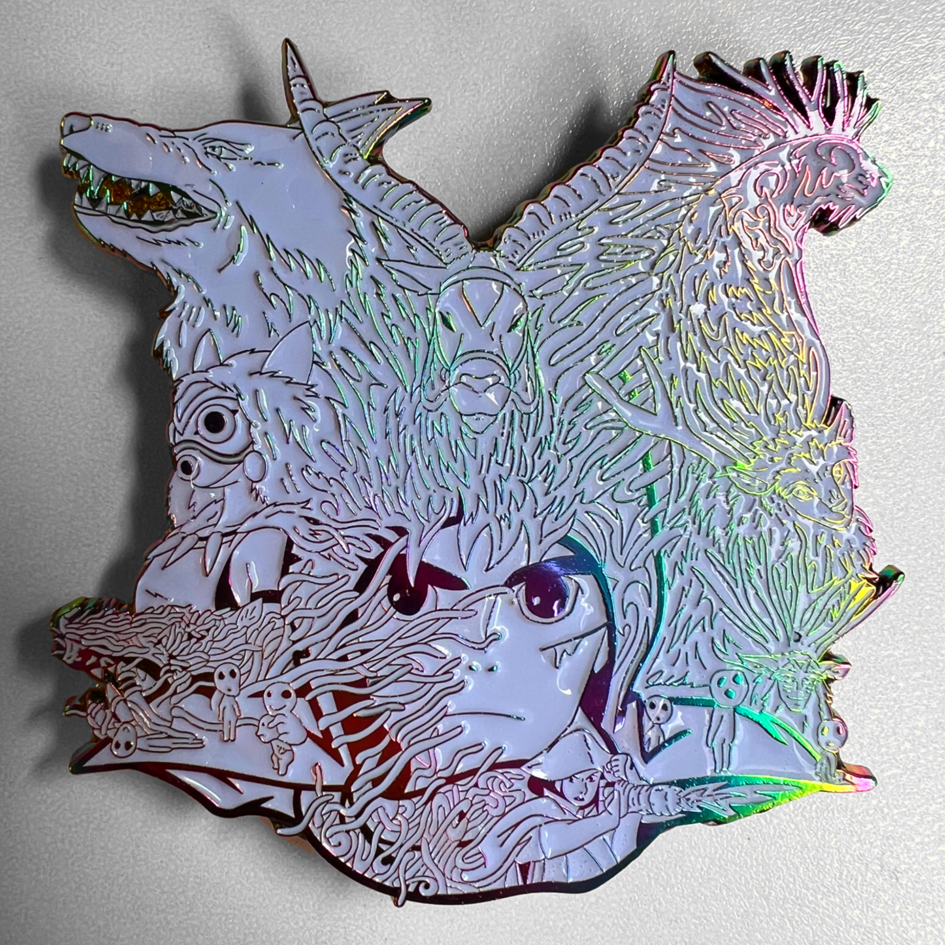 Spiritual Connections pins by Kingdesigns26 featuring symbolic designs on metal, ideal for spiritual or religious accessories.