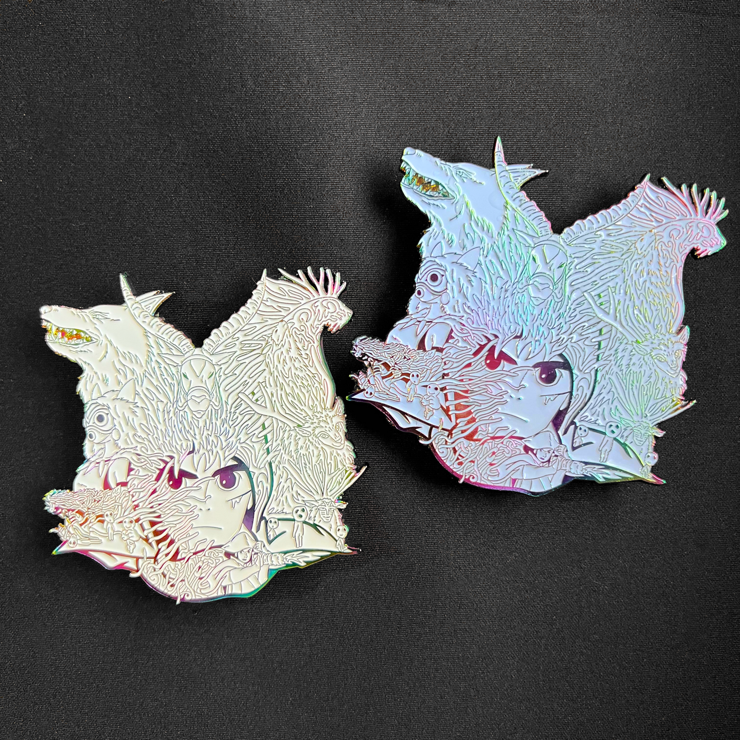Spiritual Connections pins by Kingdesigns26 featuring colorful, symbolic designs on metal pins for spiritual expression.
