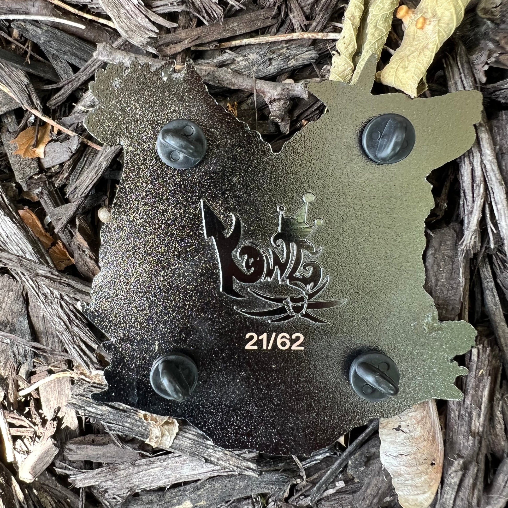 Kingdesigns26 Spiritual Connections pins featuring symbolic designs on metal with detailed craftsmanship.
