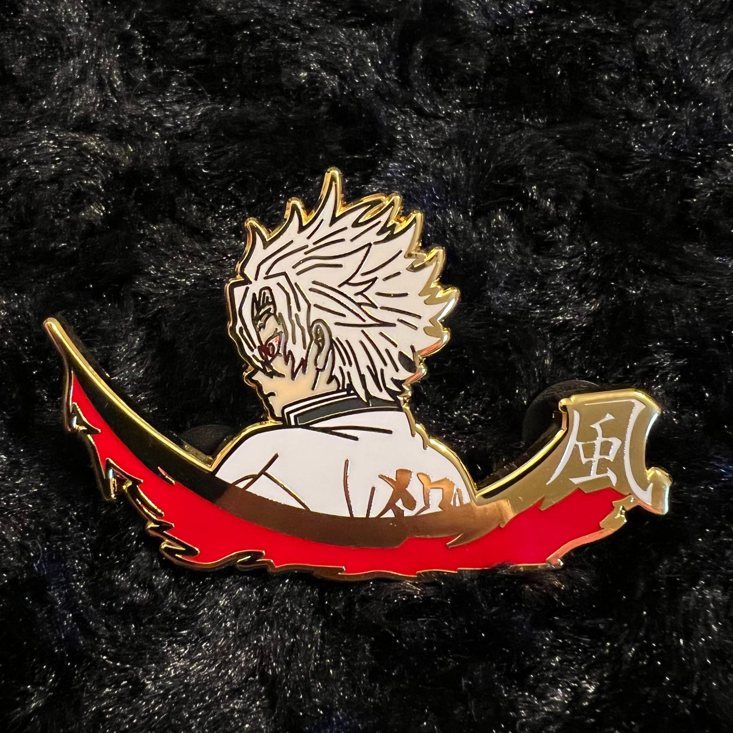 Set of Kingdesigns26 Wind pins featuring detailed wind-themed designs on metal pinbacks.