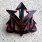 SaiyanPride pins by Kingdesigns26 featuring a vibrant Dragon Ball-inspired Saiyan symbol on a metal pin.