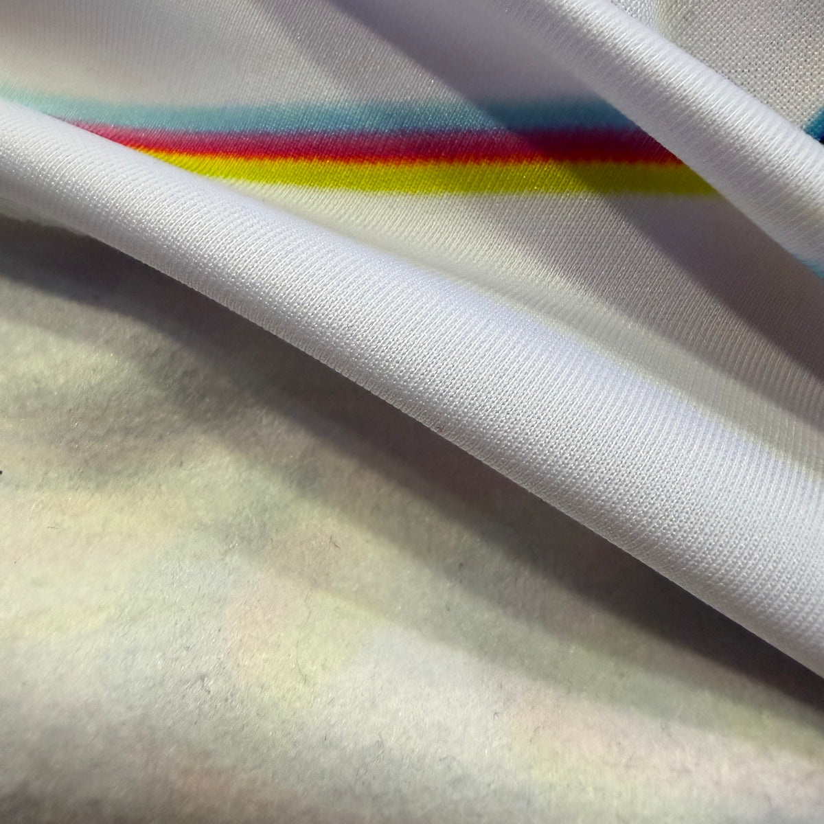White athletic hoodie from Drip Drop Labs' Super Future collection featuring a casual fit and modern design.