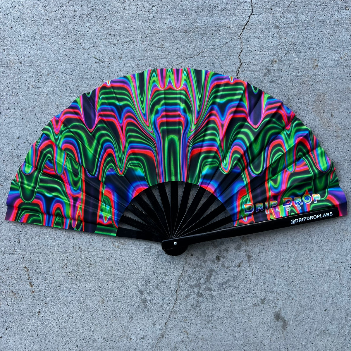 Watermelon Drip Glow Fan by Drip Drop Labs featuring a vibrant watermelon design with LED glow lighting.