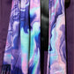 Purple Drip Pashmina scarf by Drip Drop Labs with a soft, luxurious fabric and elegant drip pattern, perfect for stylish wear.