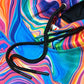 Starburst Drip athletic hoodie by Drip Drop Labs, featuring vibrant color splash design and comfortable fit for active wear.